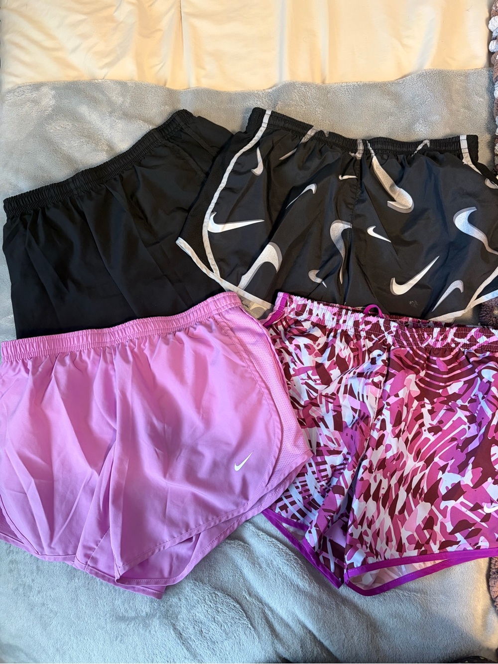 Nike Women’s Athletic Shorts Bundle — Black & Pink Mix